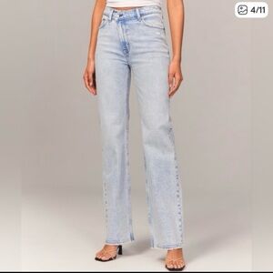 Abercrombie & Fitch Light Blue Straight Leg Jeans
